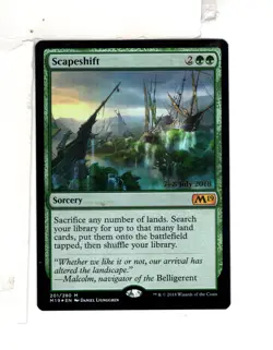 MTG SkeenAB Scapeshift PRERELEASE PROMO FOIL from M19. NM. - Image 1