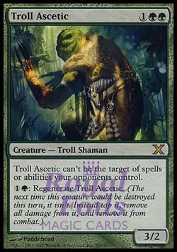 Troll Ascetic 1x FOIL MDN MTG Mirrodin Rare MINT green - Image 1