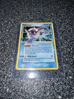 Vaporeon Star Shiny 102/108 EX Power Keepers Holo Ultra Secret Rare Pokemon TCG - Image 1