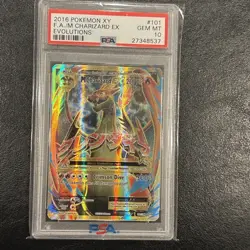 Pokemon Mega M Charizard EX Full Art 101/108 XY Evolutions #101 GEM MINT PSA 10 - Image 1