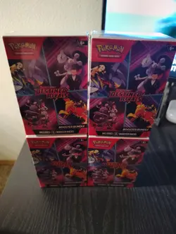 LOT OF 4!! Pokemon Scarlet & Violet Destined Rivals Booster Bundle Box Sealed - Image 2