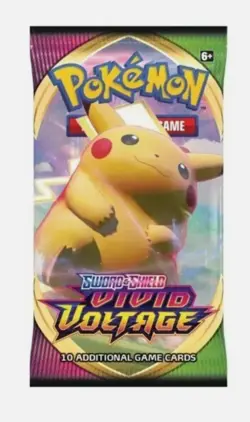 Pokemon TCG Sword & Shield Vivid Voltage PIKACHU ART Booster Pack NEW/SEALED - Image 1