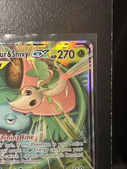 Pokemon Cosmic Eclipse Venusaur & Snivy GX 1/236 Ultra Rare Holo NM - Image 3
