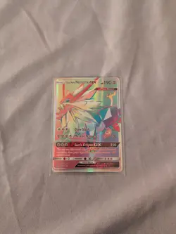 2018 POKEMON SUN & MOON ULTRA PRISM 163 FULL ART/DUSK MANE NECROZMA GX SECRET - Image 1