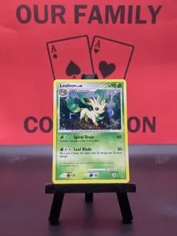 Leafeon 24/100 Majestic Dawn Swirls Holo Rare Pokemon TCG 2008 LP - Image 1