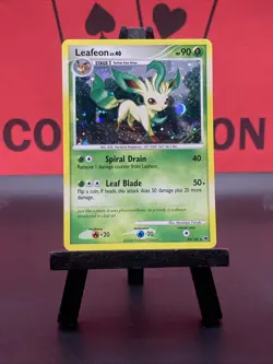 Leafeon 24/100 Majestic Dawn Swirls Holo Rare Pokemon TCG 2008 LP - Image 2