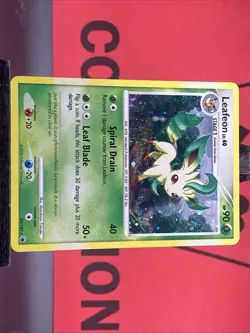 Leafeon 24/100 Majestic Dawn Swirls Holo Rare Pokemon TCG 2008 LP - Image 4