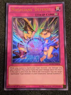 1x (LP) Magicians' Defense - MVP1-EN028 - Ultra Rare - 1st Edition YuGiOh - Image 1
