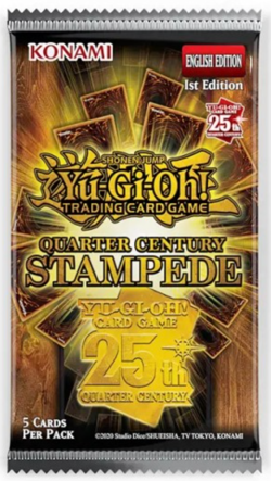 Yugioh Quarter Century Stampede 1st Ed Booster Box - 24 Packs* - Image 2