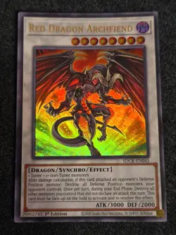 1X NM Red Dragon Archfiend - SDCK-EN045 - Ultra Rare 1st Edition - Yugioh - Image 1