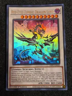 Red-Eyes Zombie Dragon Lord - DIFO-EN039 - Ultra Rare - 1st Ed YuGiOh! - Image 1