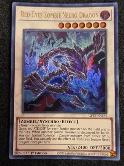 Yugioh Red-Eyes Zombie Necro Dragon GFP2-EN133 Ultra Rare 1st Ed NM - Image 1