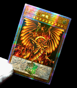 Yugioh Winged Dragon of Ra Quarter Century Rare Alt Art Holo Anime Custom Card - Image 5