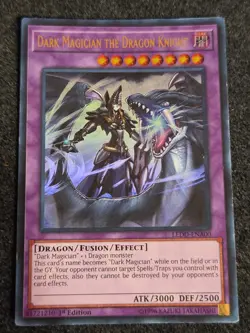 Yugioh Dark Magician the Dragon Knight LEDD-ENA00 Ultra Rare 1st Ed MP - Image 1