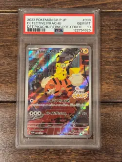PSA 10 Detective Pikachu 098/SV-P Returns Pokemon Card Japanese 2023 Japan Rare - Image 1