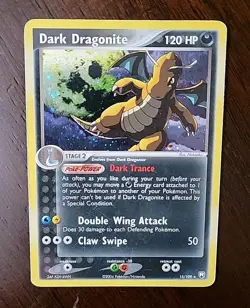 MP! Dark Dragonite 15/109 Holo Rare Swirl - EX Team Rocket Returns Pokemon Card - Image 1
