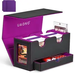 Card Deck Box for MTG, Double Card Storage Box with 2 Commander Display & 1 Dice - Image 5