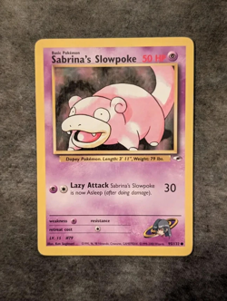Sabrina's Slowpoke 95/132 1999-2000 Gym Heroes Pokemon Card Vintage WOTC Tcg LP - Image 1