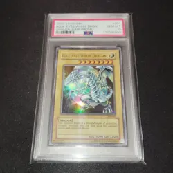 YuGiOh Blue Eyes White Dragon PSA10 English Jump Promo 2002 Rare Card - Image 1