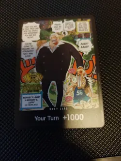 One Piece 2nd Anniversary Card DON!! Monkey.D.Garp Promo, Near Mint Condition - Image 1