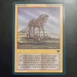 Wyvern Trojan Horse NM/M Treasure CCG Phoenix Rare Card 52 - Image 1