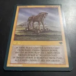 Wyvern Trojan Horse NM/M Treasure CCG Phoenix Rare Card 52 - Image 2