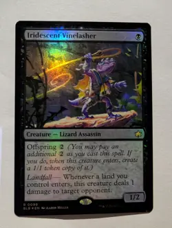 Iridescent Vinelasher Bloomburrow Foil Rare MTG - Image 1