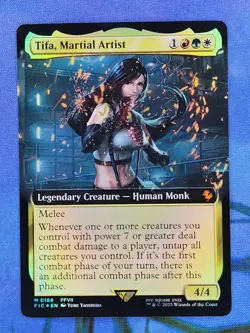 1x FOIL EXTENDED Tifa, Martial Artist, NM, FIC, Magic: the Gathering, MtG - Image 1