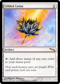 GILDED LOTUS x1 mtg MP Mirrodin 1 Rare - Image 1
