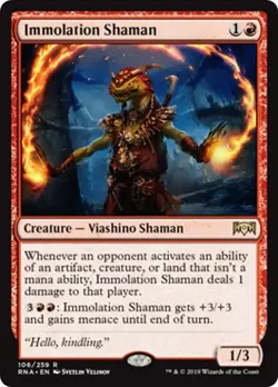 IMMOLATION SHAMAN x1 mtg NM-M Ravnica Allegiance 1 Rare - Image 1