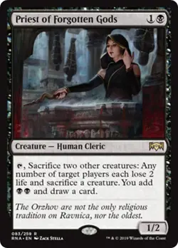 PRIEST OF FORGOTTEN GODS x1 mtg NM Ravnica Allegiance 1 Rare - Image 1