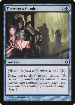 TEZZERET'S GAMBIT x4 mtg LP New Phyrexia 4 Unc - Image 1