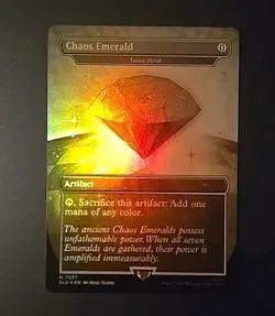 Chaos Emerald (Lotus Petal) White 7037 - MTG Sonic The Hedgehog Secret Lair - Image 1