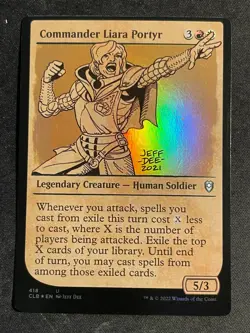 MTG Commander Liara Portyr (Showcase), NM-Mint, (CLB #418) Foil - Image 1