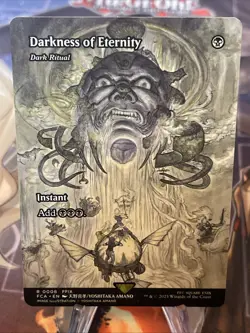 Darkness Of Eternity (Dark Ritual) Showcase Non-Foil- Final Fantasy FIN - MTG - Image 2