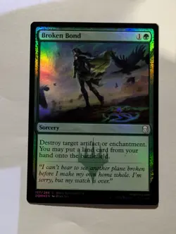 MTG Dominaria Broken Bond Regular Card NM Condition Foil - Image 1