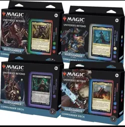 MtG - Universes Beyond Warhammer 40K 40,000 Commander Deck Case (Set of 4) Magic - Image 1