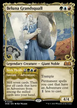 MTG Beluna Grandsquall // Seek Thrills (Showcase) [Wilds of Eldraine] Near Mint - Image 1