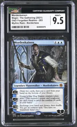 MORDENKAINEN D&D Forgotten Realms Borderless Mythic CGC 9.5 MTG [Nostalgium] - Image 1