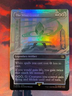 MTG Final Fantasy The Wind Crystal Borderless Foil - Image 1