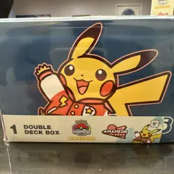 Pokemon World Championship Anaheim 2025 Double Deck Box Varsity Pikachu - Image 1
