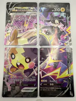 Pokemon TCG Morpeko V-Union 4 Card Promo Set 289 - Image 1