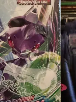 Pokemon Sword & Shield Fusion Strike Booster Box Factory Sealed Small Side Tear - Image 2