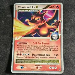 Charizard G Lv X 143/147 Supreme Victors Pokemon Card - Damaged DMG - Image 1