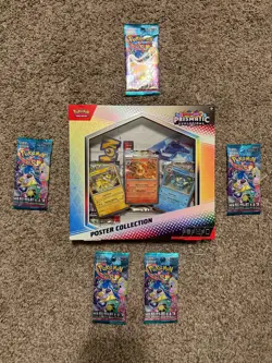 Pokemon TCG Scarlet & Violet Prismatic Evolutions Poster Collection Sealed New - Image 1