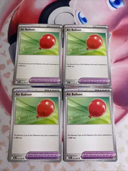 4x Air Balloon 079/086 x4 - Black Bolt - Pokemon Playset NM - Image 1