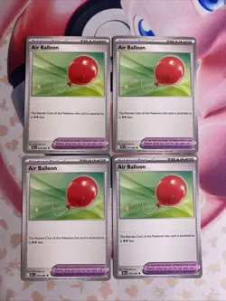 4x Air Balloon 079/086 x4 - Black Bolt - Pokemon Playset NM - Image 1