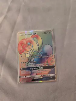Pokemon TCG Drampa GX 160 Secret Rainbow Rare Full Art Holo Guardians Rising E6 - Image 1