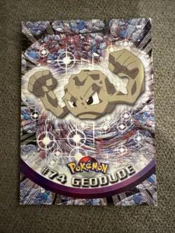 Geodude #74 Non Holo Black Logo Topps Pokemon TV Animation Edition Mp - Image 1