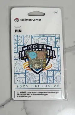 Pokemon Wooper Pin NAIC 2025 Pokemon Center International Championships SEALED - Image 1